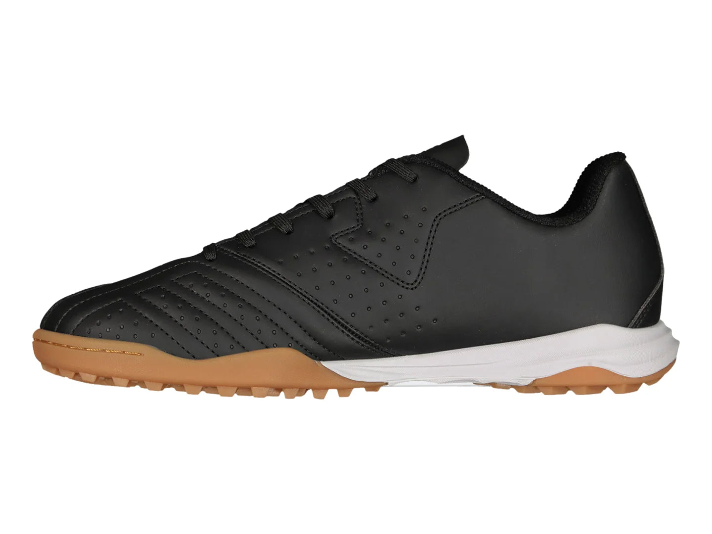 Tenis de Fútbol Charly Negro con Oro para Hombre