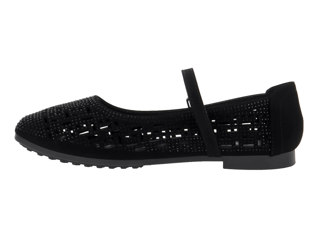 Zapatos Planos Roze Negro para Mujer