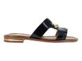 Sandalias Luna Rosa Negro Charol para Mujer