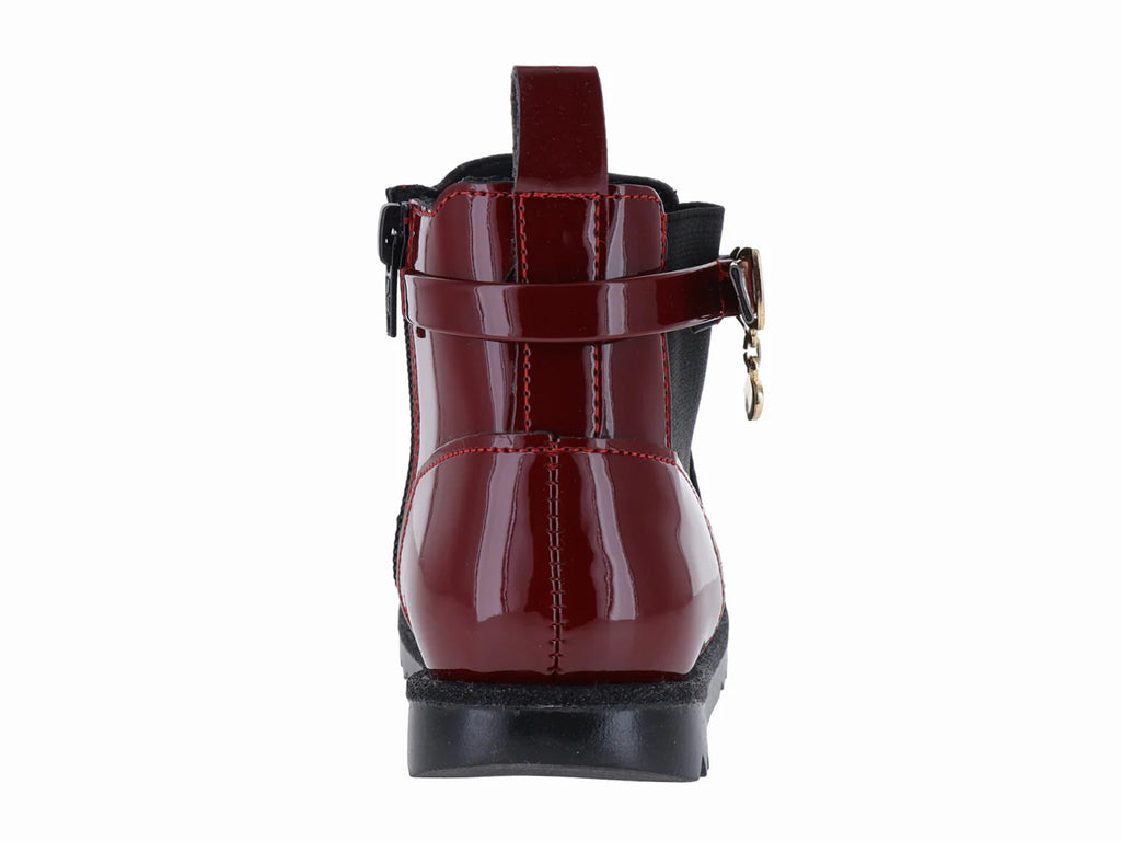 Botas Coqueta de Charol Rojo para Niña