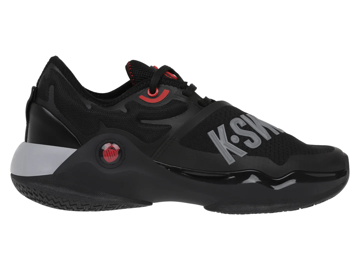 Tenis K Swiss Medac Negro con Rojo para Hombre