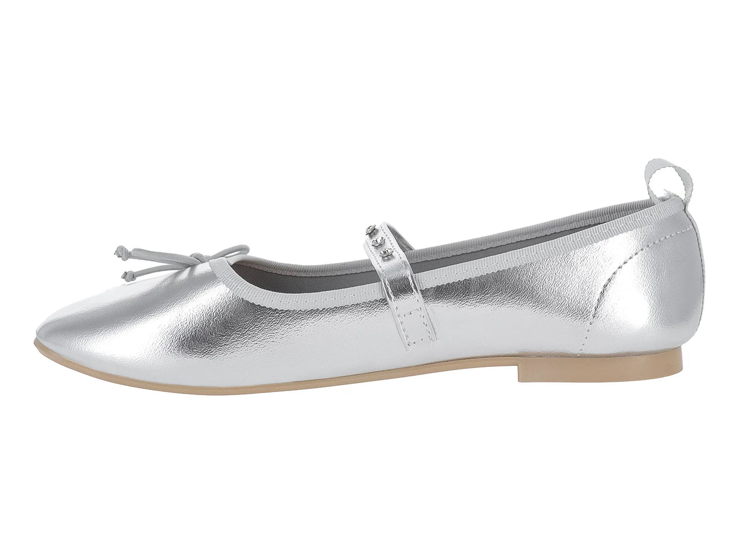 Zapatos Ballerinas Luna Rosa Color Plata para Mujer