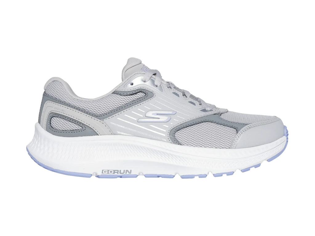 Tenis Skechers Go Run Consistent 20 Gris y Lavanda para Mujer