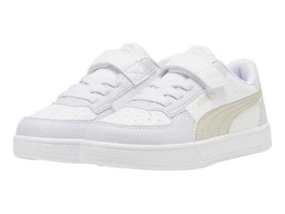 Tenis PUMA Caven 20 Blanco y Beige para Niño