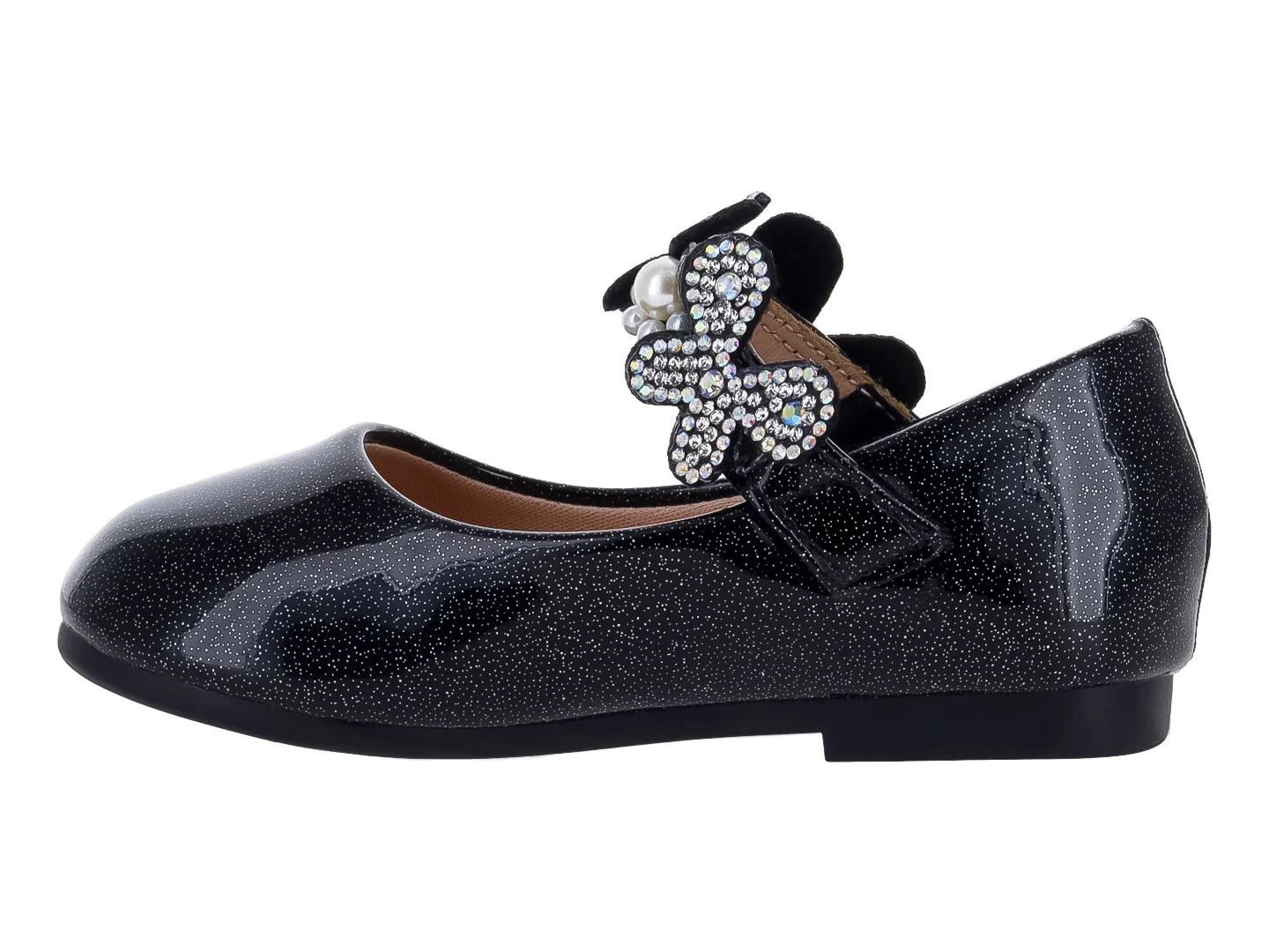 Zapatos Planos Roze Negros para Niña