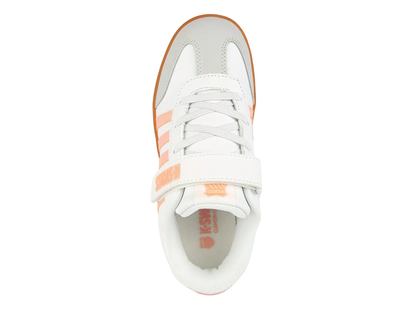Tenis K Swiss Francis Court Blanco y Rosa para Niña