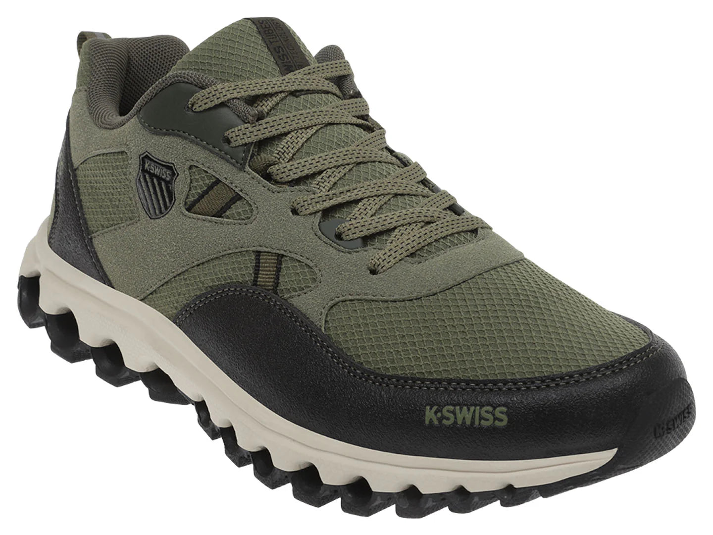 Tenis K SWISS Tubes Trail 200 Verde Oliva y Negro para Hombre