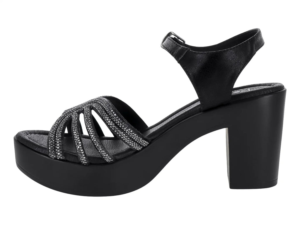 Sandalias Luna Rosa Negro para Mujer
