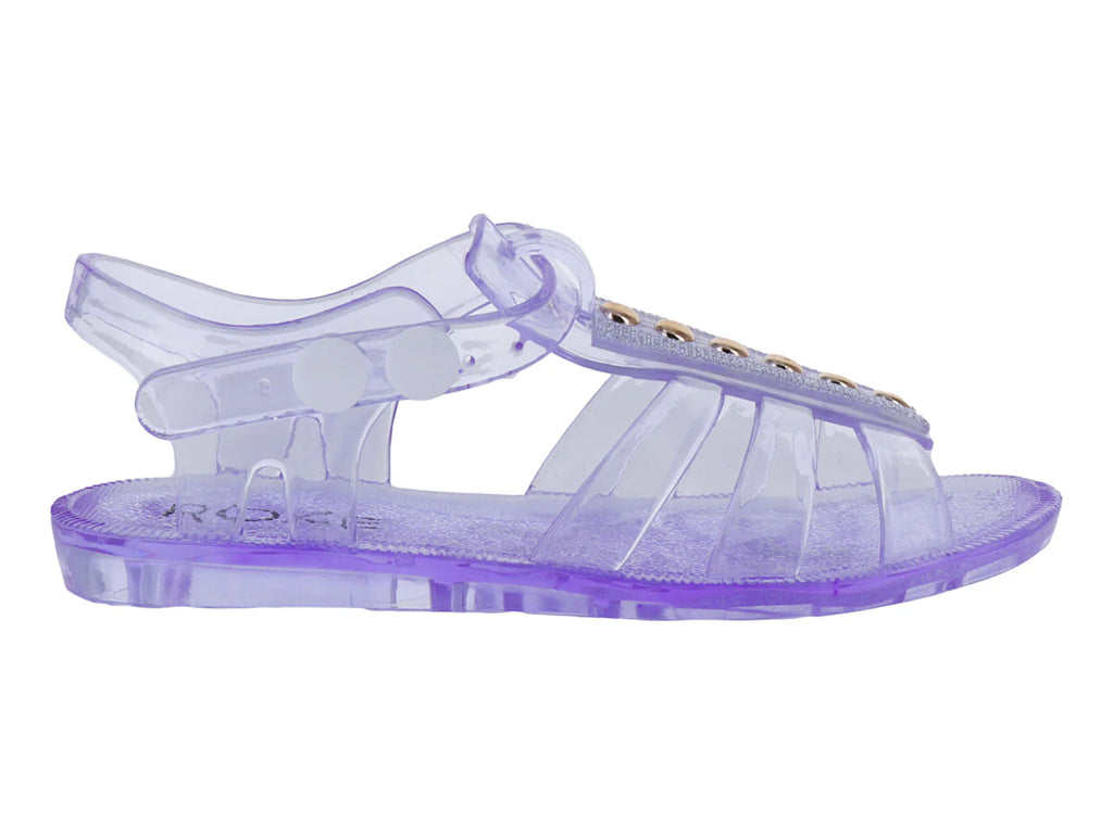 Sandalias Roze Morado Transparente para Niña