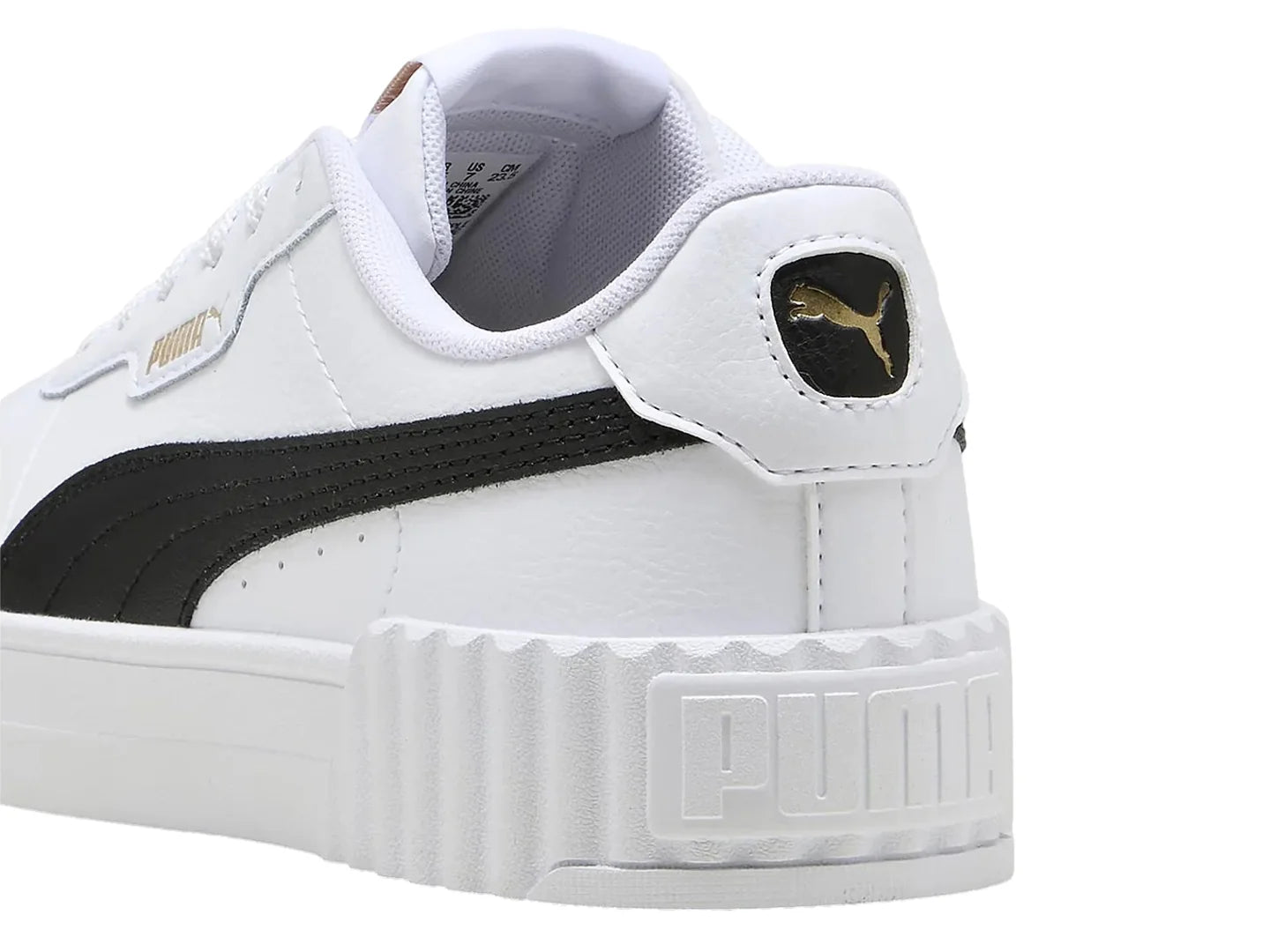 Tenis PUMA Carina 30 Blanco y Negro para Mujer