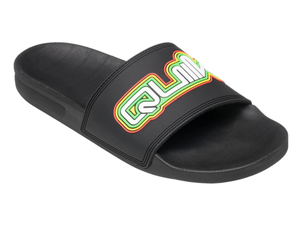 Sandalias Quiksilver Rivi Wordmark Slide II Negro para Hombre