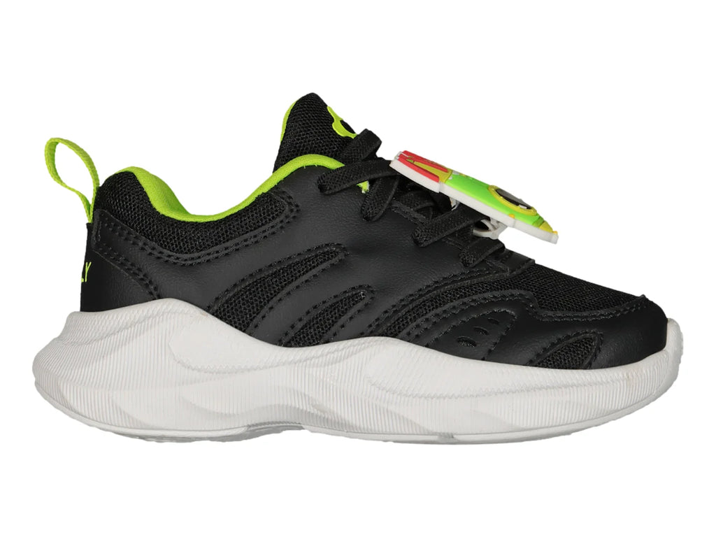 Tenis Charly Relax Negro con Verde para Niño