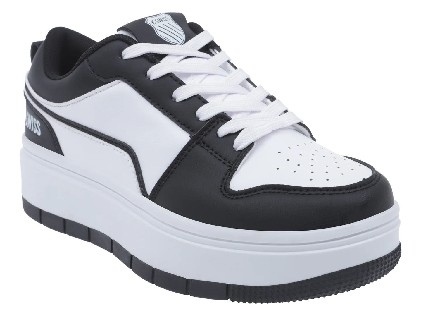 Tenis K Swiss Nindu Blanco y Negro para Mujer