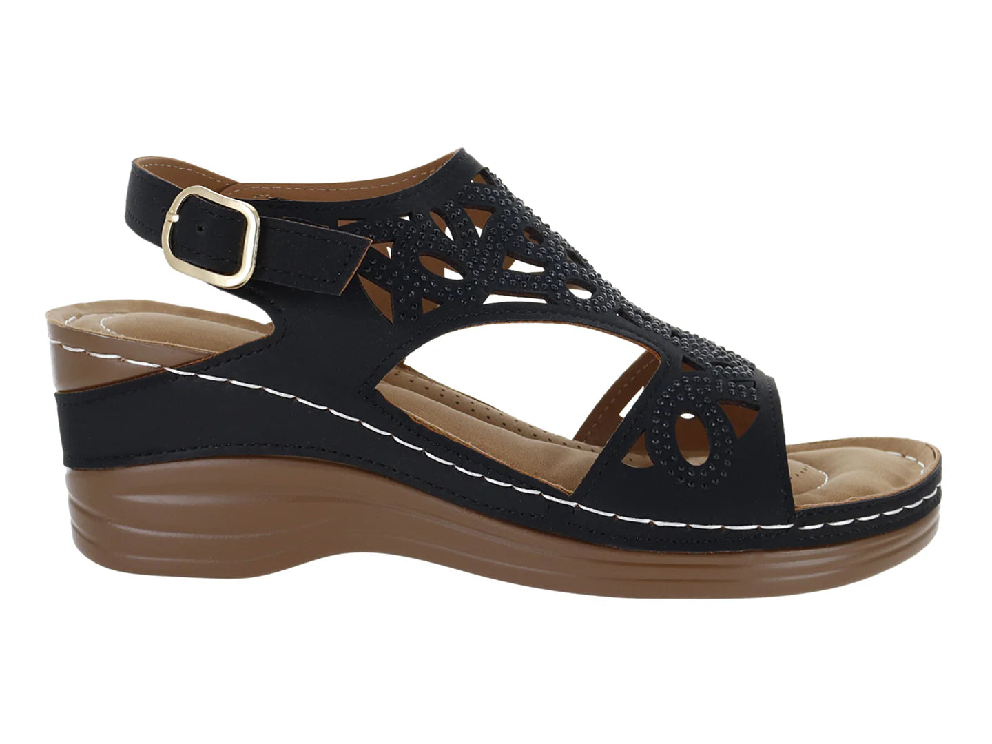 Sandalias Confort Torrente Negro para Mujer