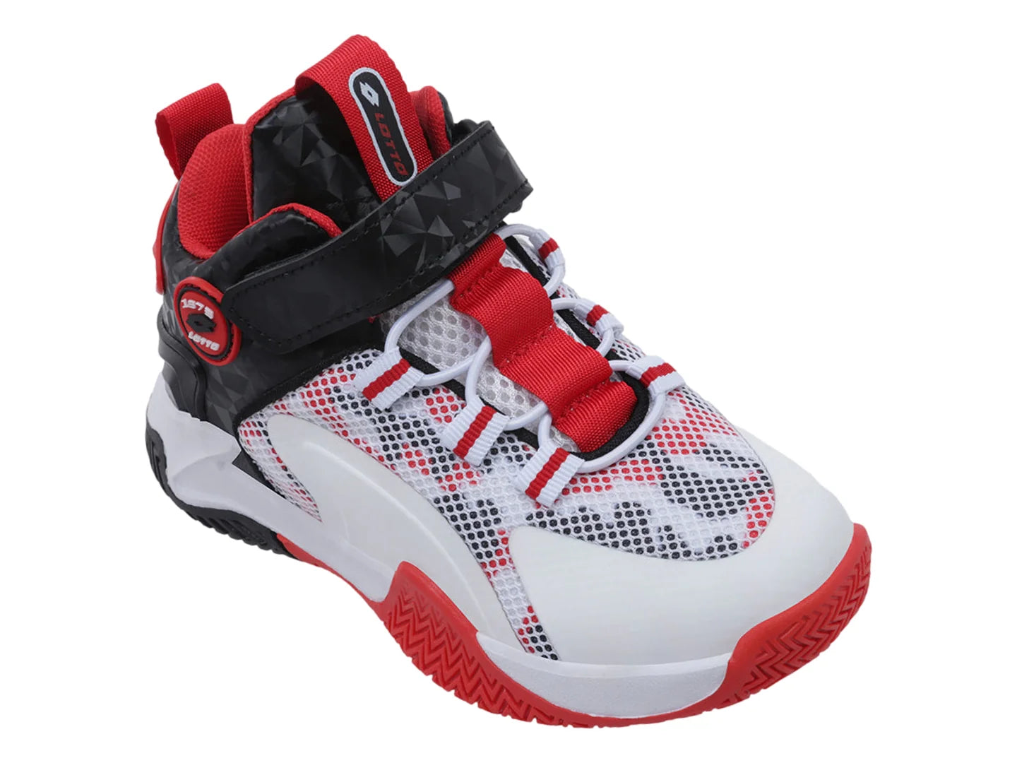 Tenis Lotto Reptar Blanco y Rojo para Niño