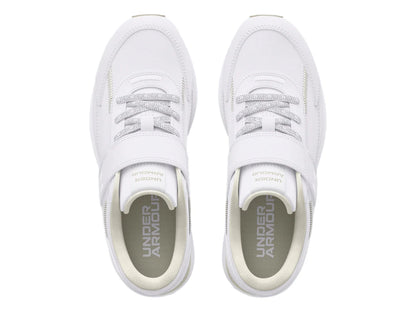Tenis Under Armour PS Essential Runner Blanco para Niño