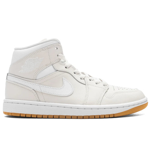 Womens Air Jordan 1 Mid Phantom White Gum Light