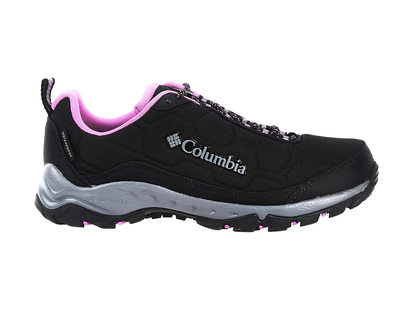 Tenis Columbia Firecamp III WP Negro y Rosa para Mujer