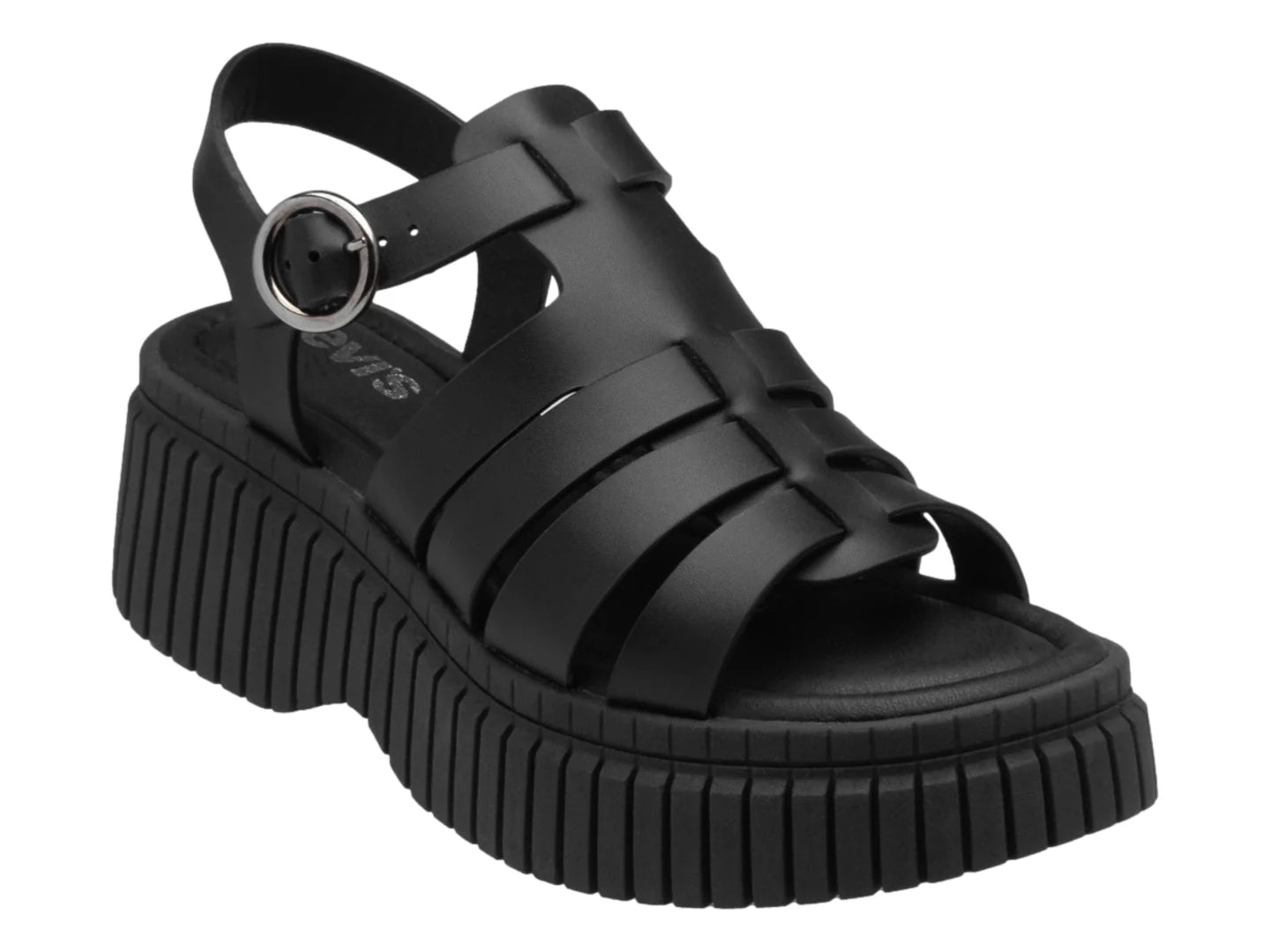 Sandalias Plataforma Levis Negro para Mujer