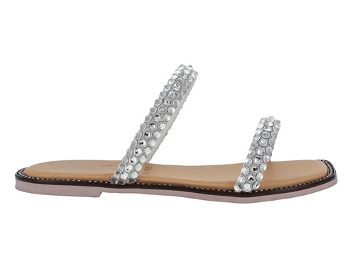 Sandalias Luna Rosa Plata para Mujer