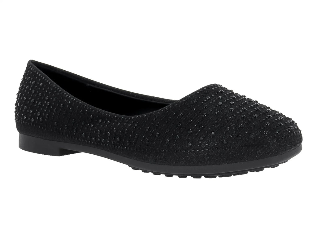 Zapatos Planos Roze Negros para Mujer