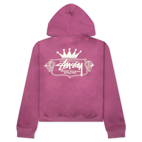 Built To Last Zip Hoodie Berry