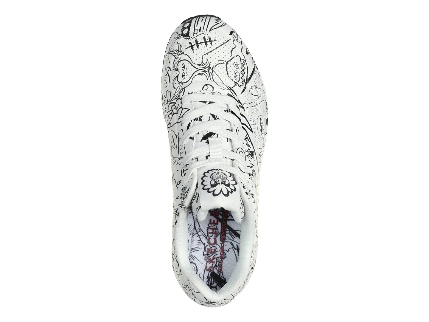 Tenis Skechers One Blanco y Negro para Mujer