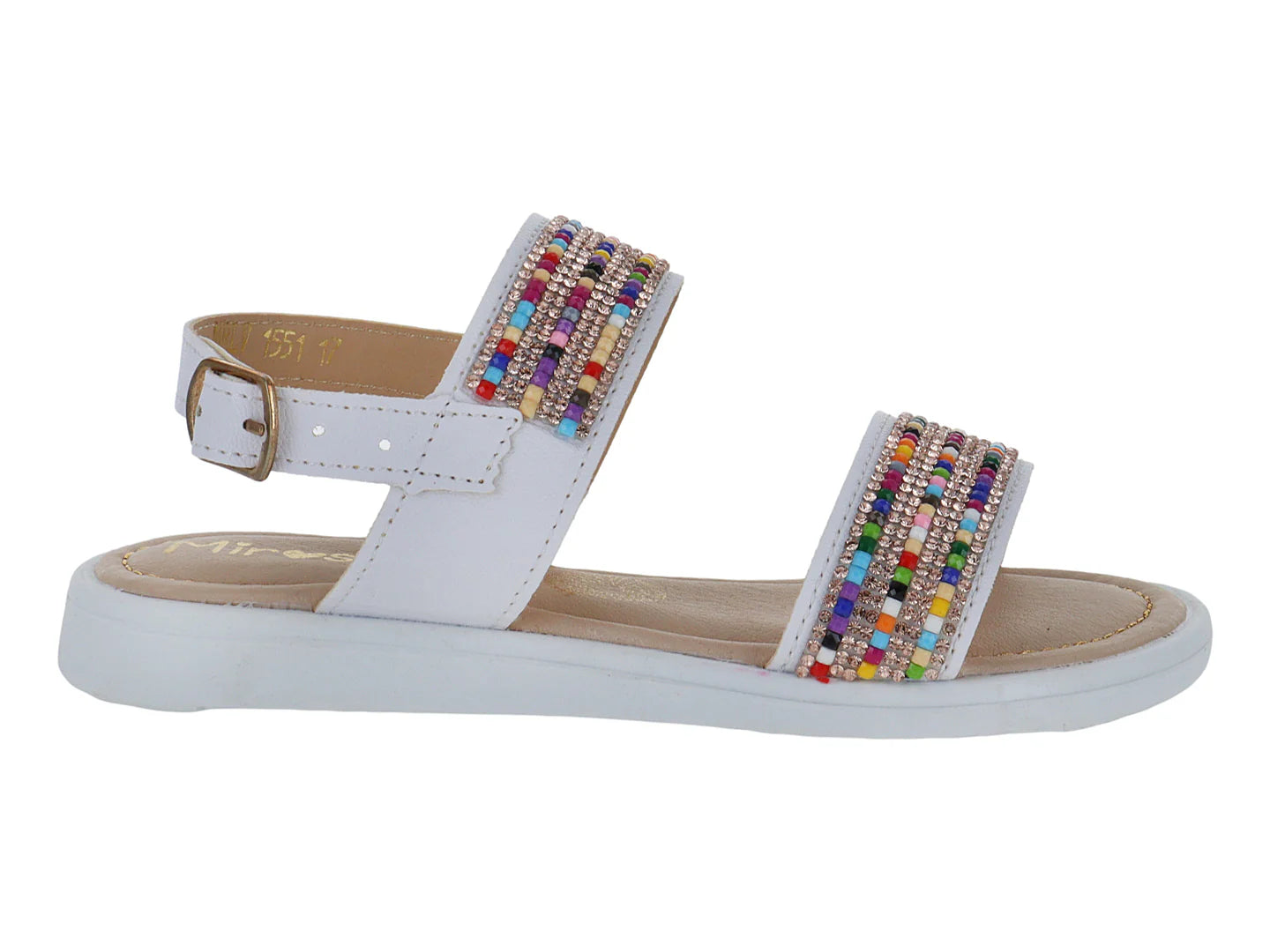 Sandalias Miroslava Blanco Multicolor para Niña