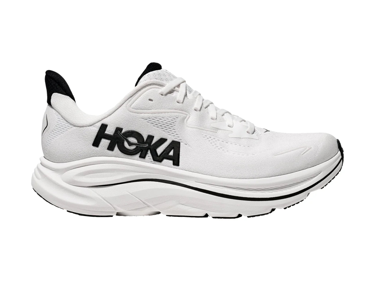 Tenis HOKA Clifton 10 Blanco y Negro para Hombre