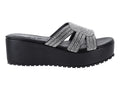 Sandalias Luna Rosa Negro con Plataforma para Mujer