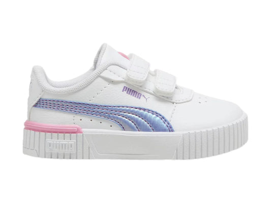 Tenis PUMA Carina 20 Bouncy Sky Blanco y Lavanda para Niña