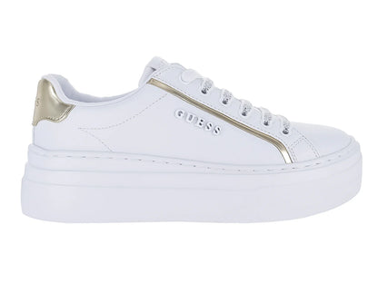 Tenis Guess Ameria Blanco y Platino para Mujer