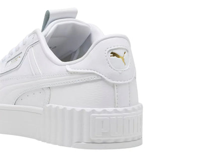 Tenis PUMA Carina 30 Luxe Blanco y Oro para Mujer