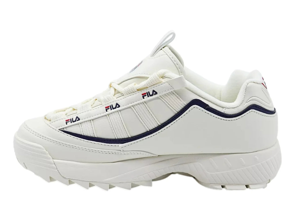 Tenis FILA D Formation Blanco Azul y Rojo para Mujer