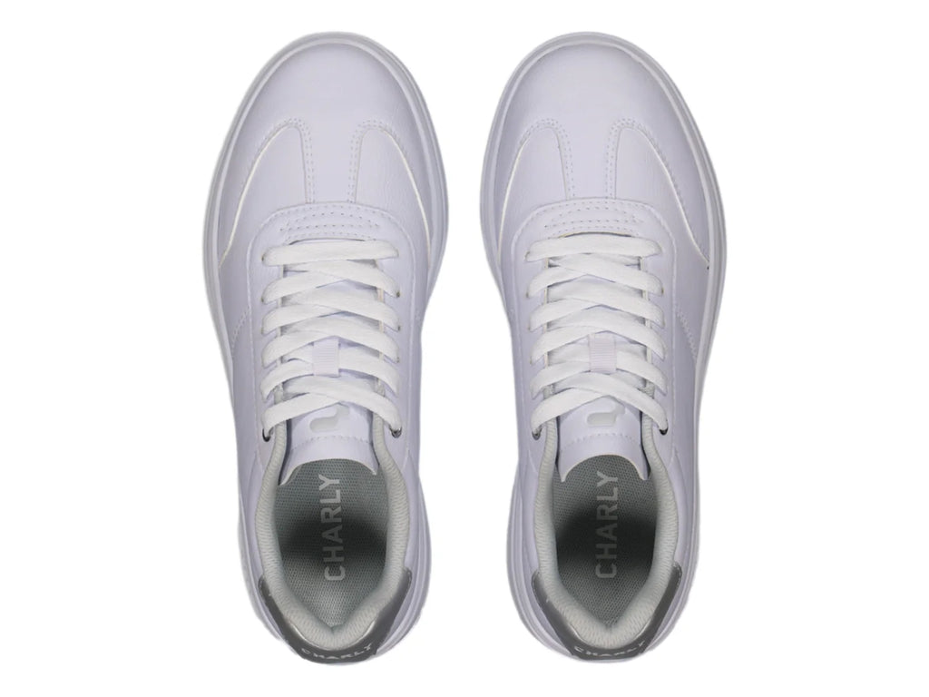 Tenis Charly Blanco y Plata para Mujer