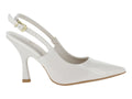 Zapatillas Tacones Cerrados Roze Blanco para Mujer