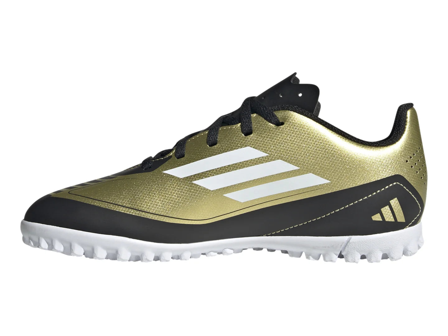 Taquetenis Adidas F50 Club Messi Dorado para Niño