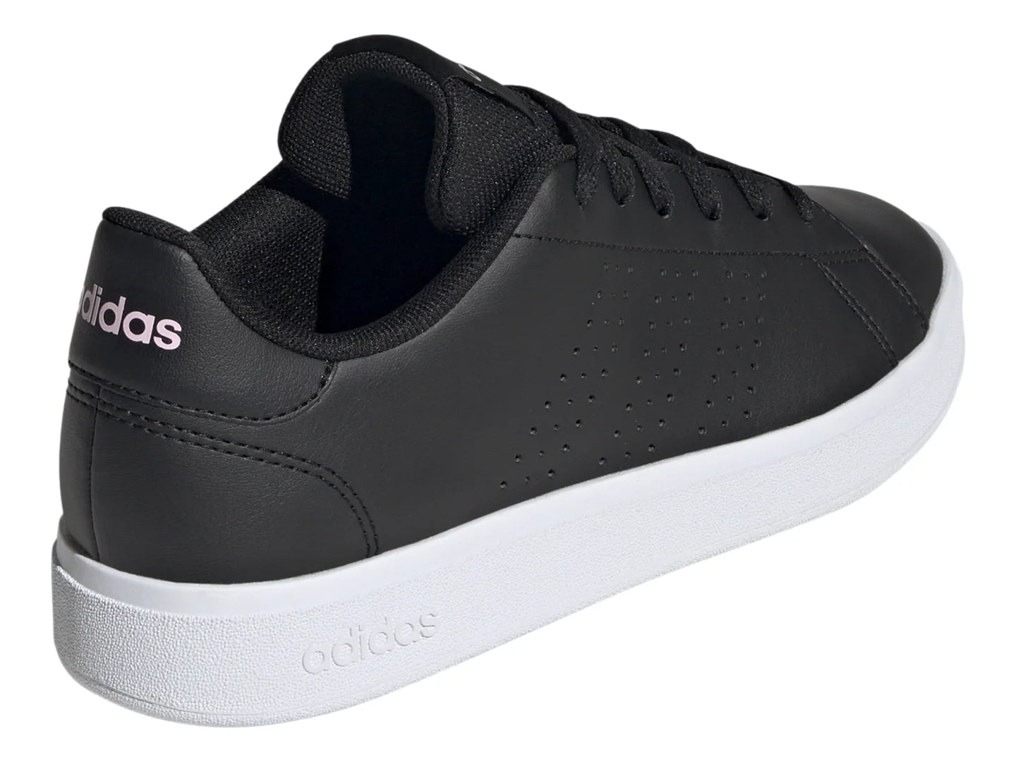 Tenis Adidas Advantage Base 20 Negro y Rosa para Mujer