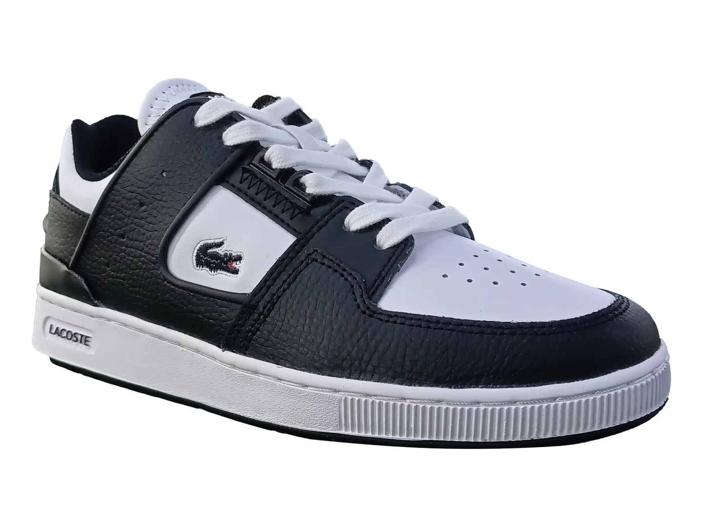 Tenis Lacoste Court Cage 224 Negro y Blanco para Mujer
