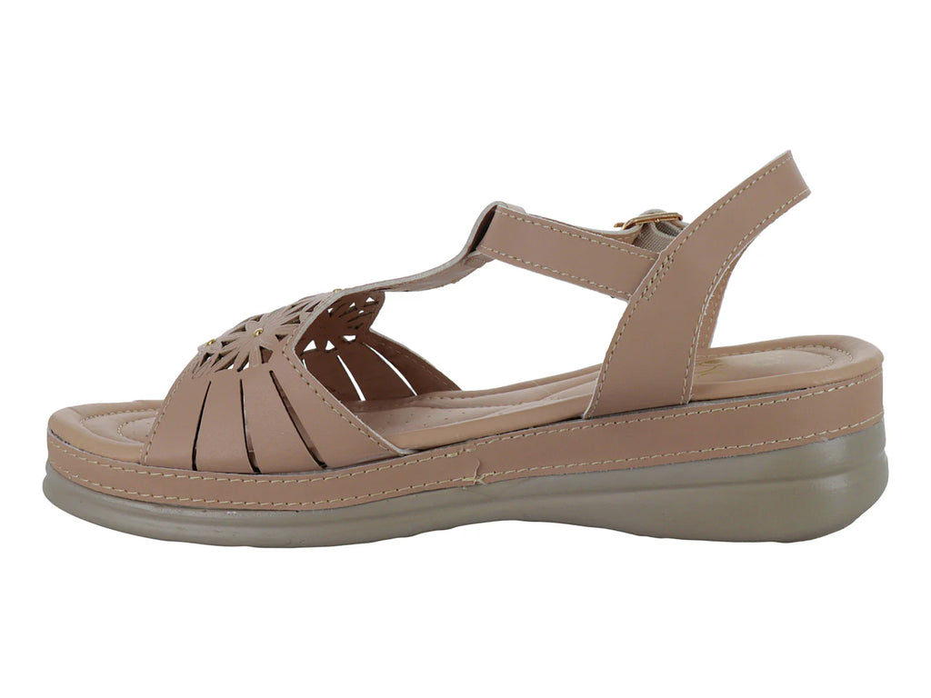 Sandalias Luna Rosa Color Maquillaje para Mujer