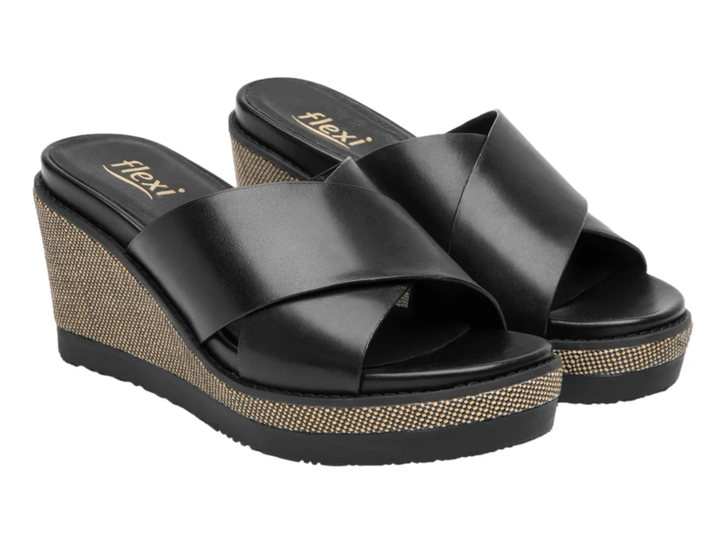 Sandalias Flexi Negro para Mujer