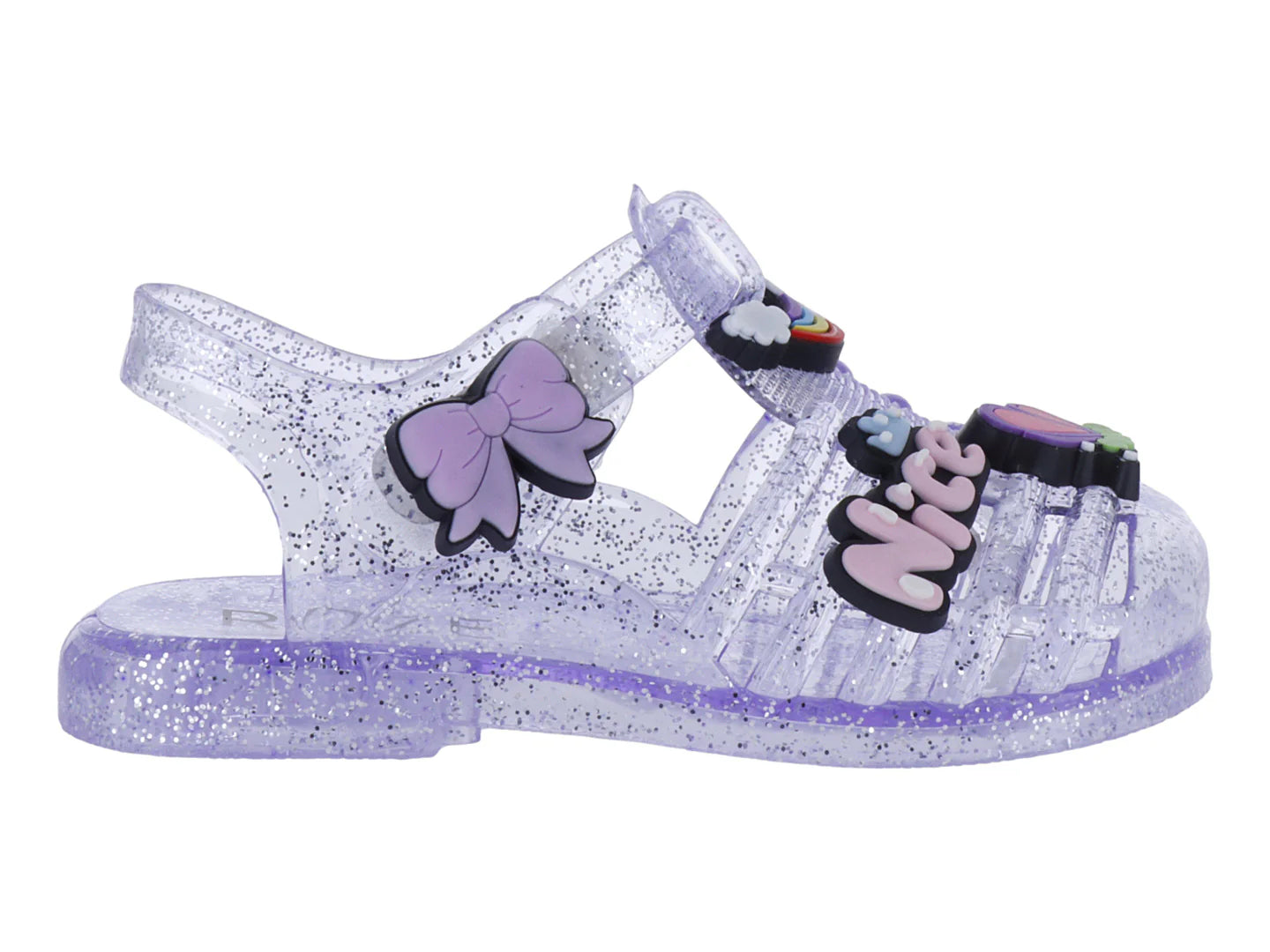 Sandalias Roze Glitter Purple para Niña