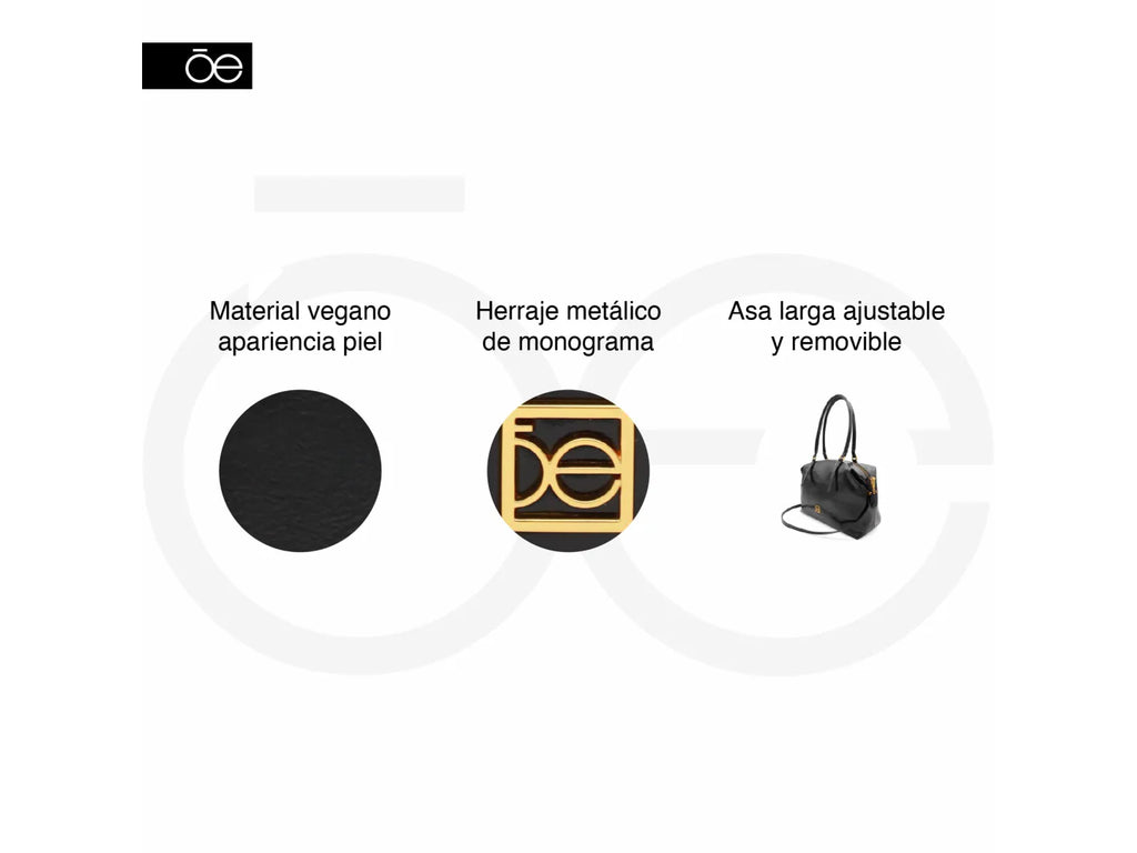 Bolsa de Hombro Cloe Negro para Mujer
