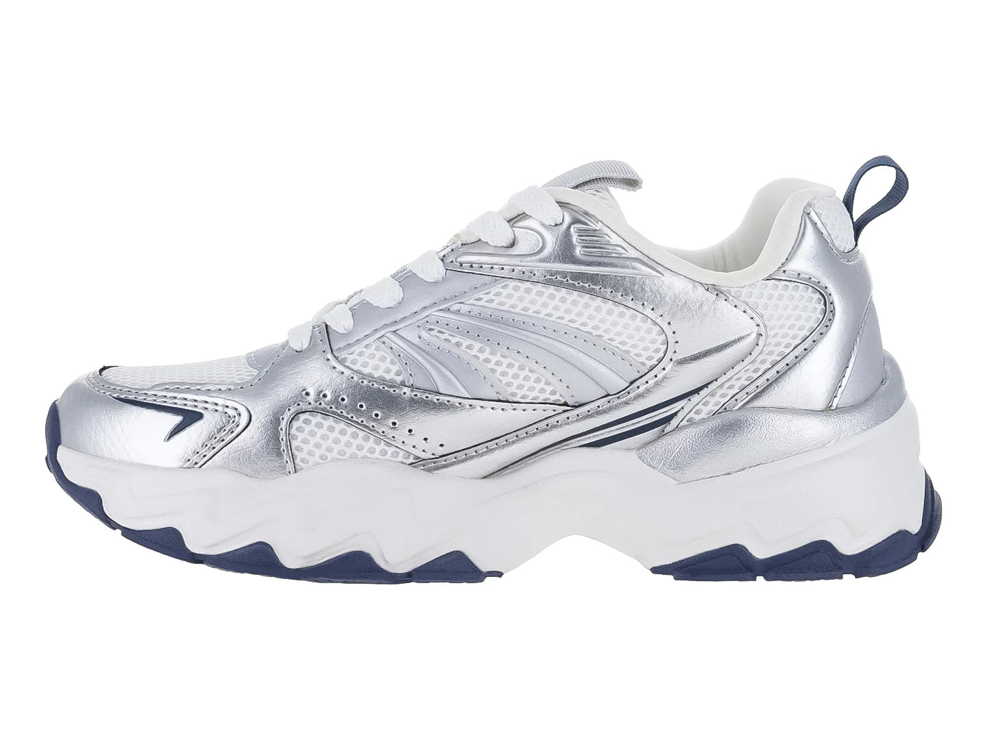 Tenis Clasben Atlant Blanco Plata para Mujer