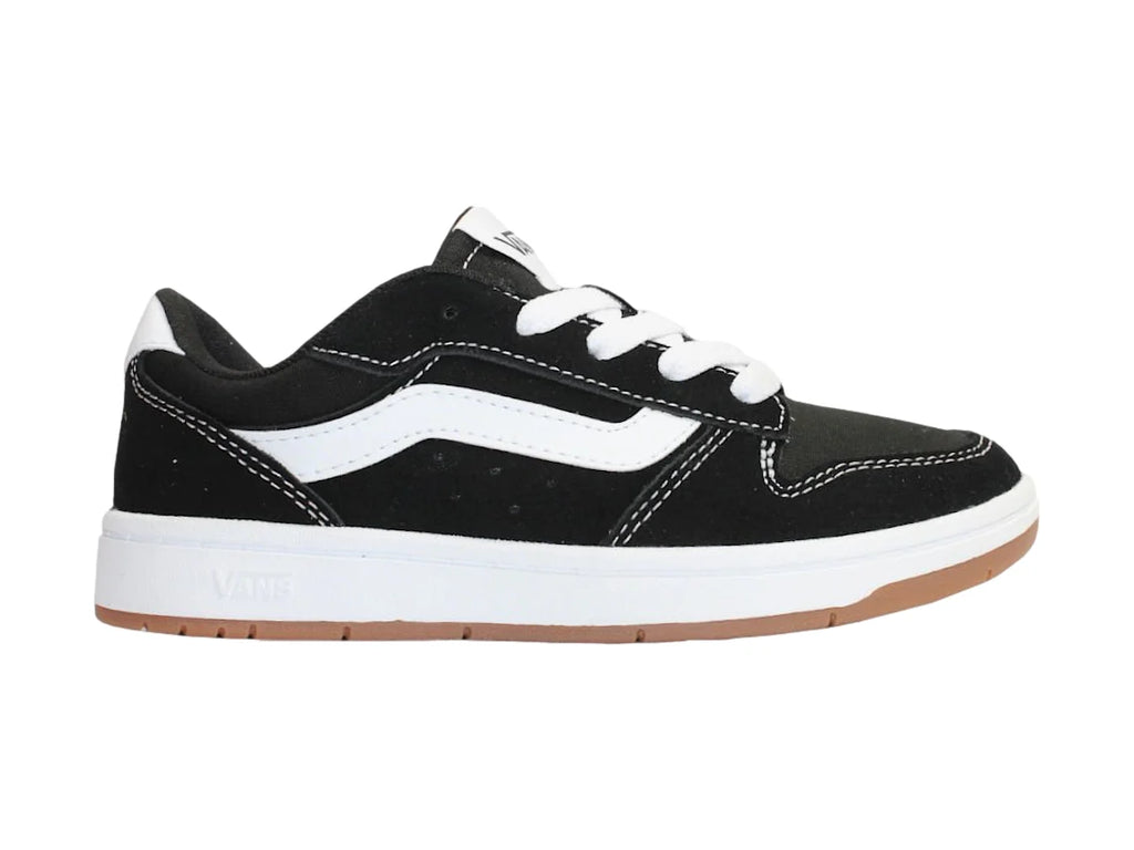 Tenis Vans Ryland LS Negro y Blanco para Mujer