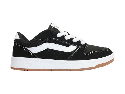 Tenis Vans Ryland LS Negro y Blanco para Mujer