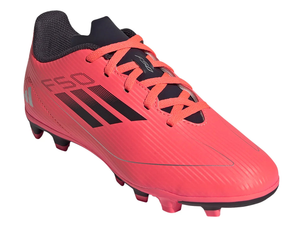 Tenis de Fútbol Adidas F50 Club Rojo y Negro para Niño