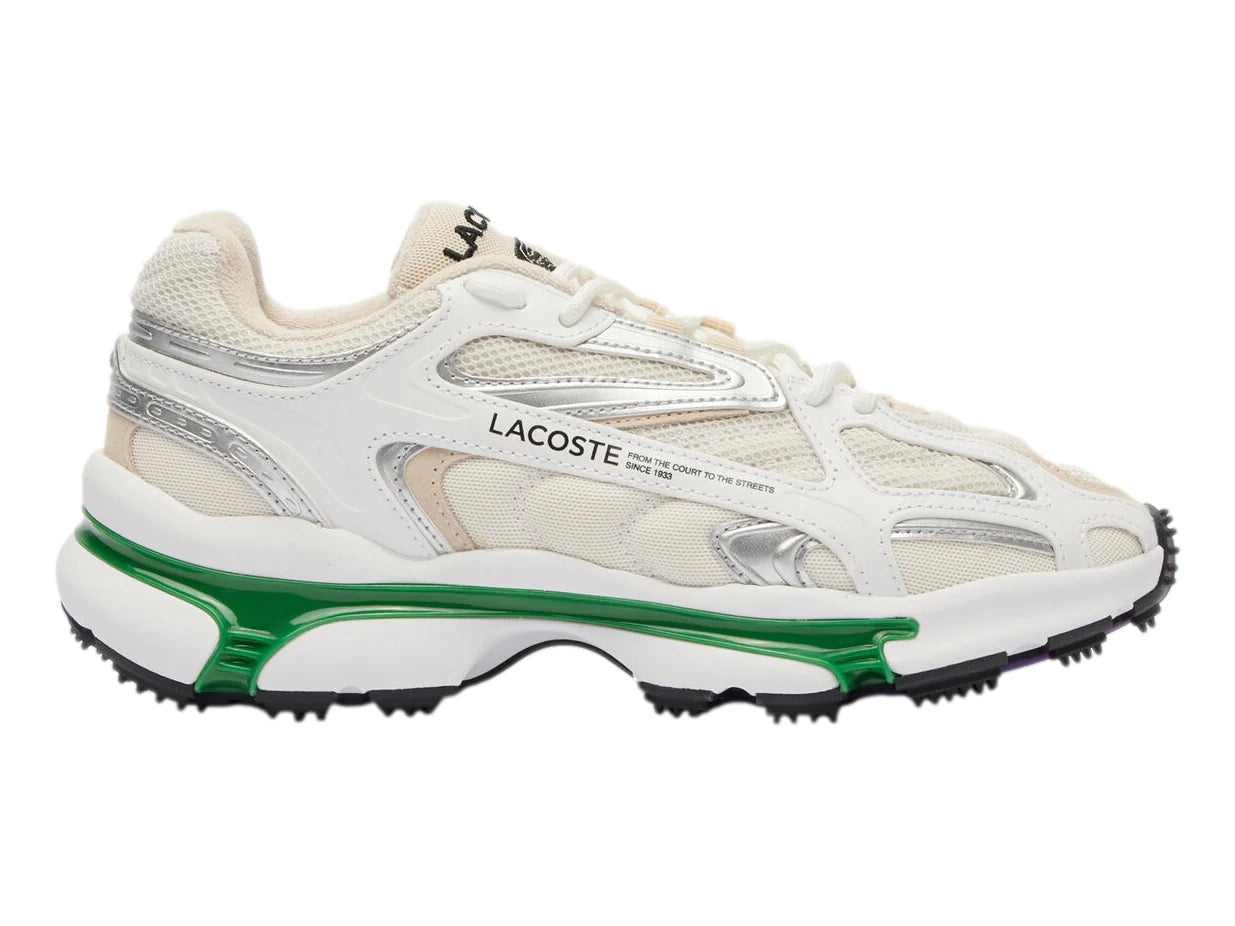 Tenis Lacoste L003 Blanco y Verde para Hombre