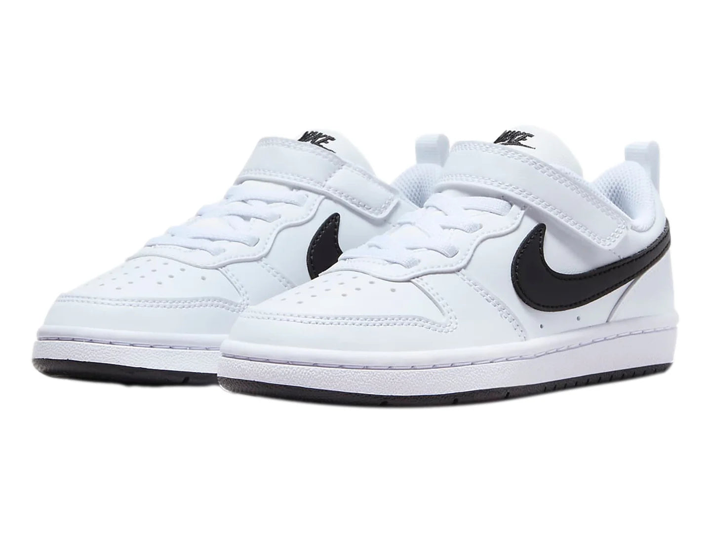 Tenis Nike Court Borough Low Recraft Blanco y Negro para Niño