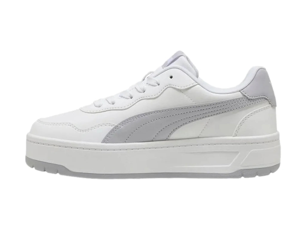 Tenis PUMA Court Lally Skye Blanco y Plata para Mujer